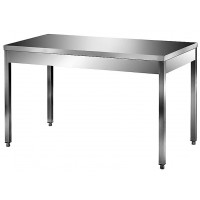 Tavolo inox su gambe profondità 600 Tavolo inox su gambe profondità 600