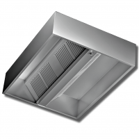 Cappa System Centrale Cubica profondità 120 cm